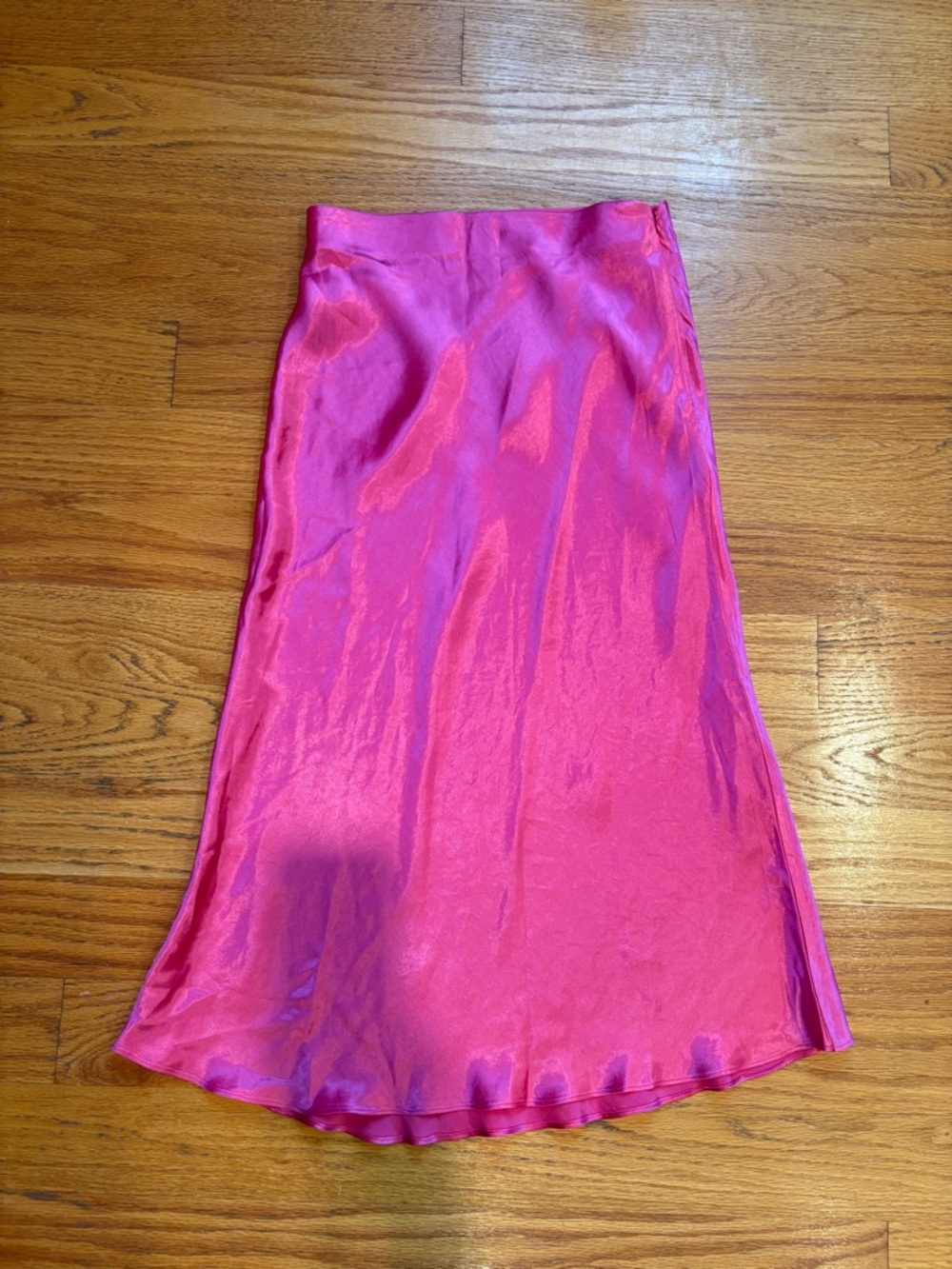 Babaton Fuchsia Satin Skirt